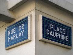 Place Dauphine and Rue de Harlay in Paris