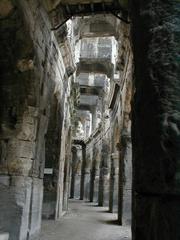 interior gallery of the Arles Arena