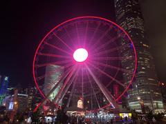 Hong Kong Observation Wheel at night