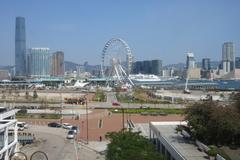 Hong Kong City Hall Central view Victoria Harbour February 2017