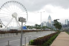 Central Waterfront Promenade in Hong Kong, September 2017