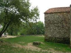 San Miguel de Lillo church remains and current structure