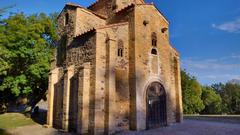 Preromanesque church against a clear sky