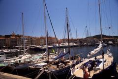 Saint Tropez waterfront with boats