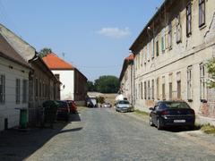 Osijek fortress with trees and stone walls