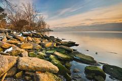 Woodbine Beach sunset in Toronto