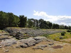 Ancient Greek temple and altair