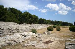 ruins of the altar of Hiero II in Syracuse Archeological Park