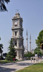 Dolmabahçe Clock Tower in Istanbul, Turkey