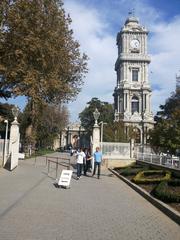 Dolmabahçe clock tower in Istanbul, Turkey