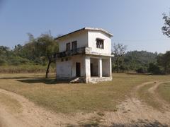 poorly maintained anti-poaching camp at Shyampur Range