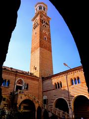 Interior courtyard of Palazzo della Ragione in Italy