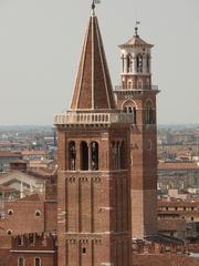 View of two towers in Verona