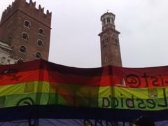 Lista Lesbica Italiana in Piazza delle Erbe, Verona, 2008