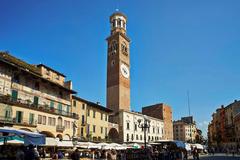 Palazzo della Ragione in Verona viewed from Piazza delle Erbe