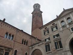 monument in Piazza dei Signori in Verona, Italy