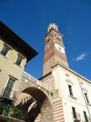 Torre dei Lamberti in Verona, Italy