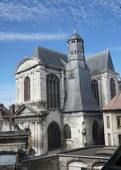 view of the Pantaléon church from the Vauluisant museum