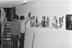 Exhibition setup at Amsterdams Historisch Museum in 1972