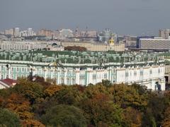 Winter Palace view from St. Isaac's Cathedral colonnade