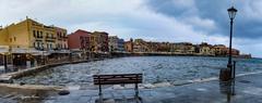 Panoramic view of Akti Kountourioti in Chania