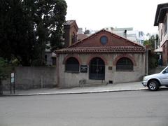 Main entrance to Swedenborgian Church in San Francisco