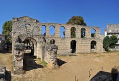 Panoramic view of Palais Gallien in Bordeaux