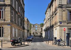 Bordeaux Rue du Colisée with ruins of Palais Gallien