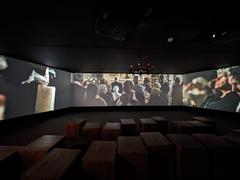 audiovisual multiscreen projection about the 1755 Lisbon earthquake