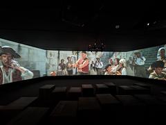 audiovisual multiscreen projection about the 1755 Lisbon earthquake at Lisboa Story Centre