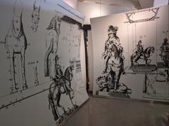 Illustrations of the Equestrian Statue of King José I at Lisboa Story Centre