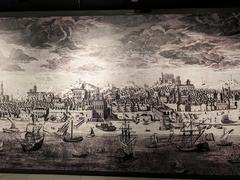 large-scale historical image at Lisboa Story Centre