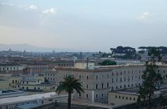 View over Rome in the early morning from inside the Vatican Museums (3)