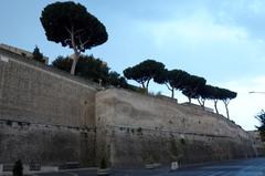 Walls of the Vatican in the early morning