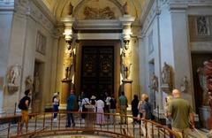 Early morning in the Vatican Museums