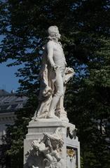 Mozart monument in Burggarten, Vienna