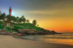 Kovalam Beach in Kerala, India