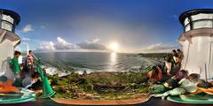 Kovalam Light House view from a beach