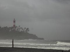 Light House beach in Kovalam, India