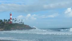 Kolavam Lighthouse near Kolavam Beach