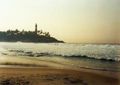 clear Kovalam beach in Thiruvananthapuram