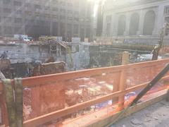 Foundation work at One Vanderbilt in early February 2017