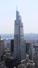 One Vanderbilt skyscraper in New York City as seen from 30 Rockefeller Plaza observation deck