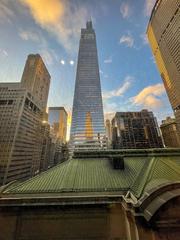 Skyline of New York City with One World Trade Center