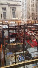 Construction work at the foundation of One Vanderbilt