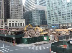 Demolition of building for 1 Vanderbilt project seen from 43rd Street