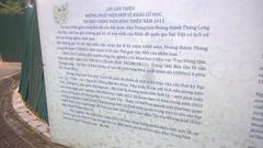 New discoveries at the Kinh Thien palace in 2013 sign