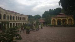 Bonsai garden inside of the Kinh Thien palace in 2014