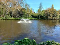 Beatrixpark fountain in Amsterdam-Zuid