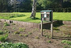 Insect house in a city park in Amsterdam